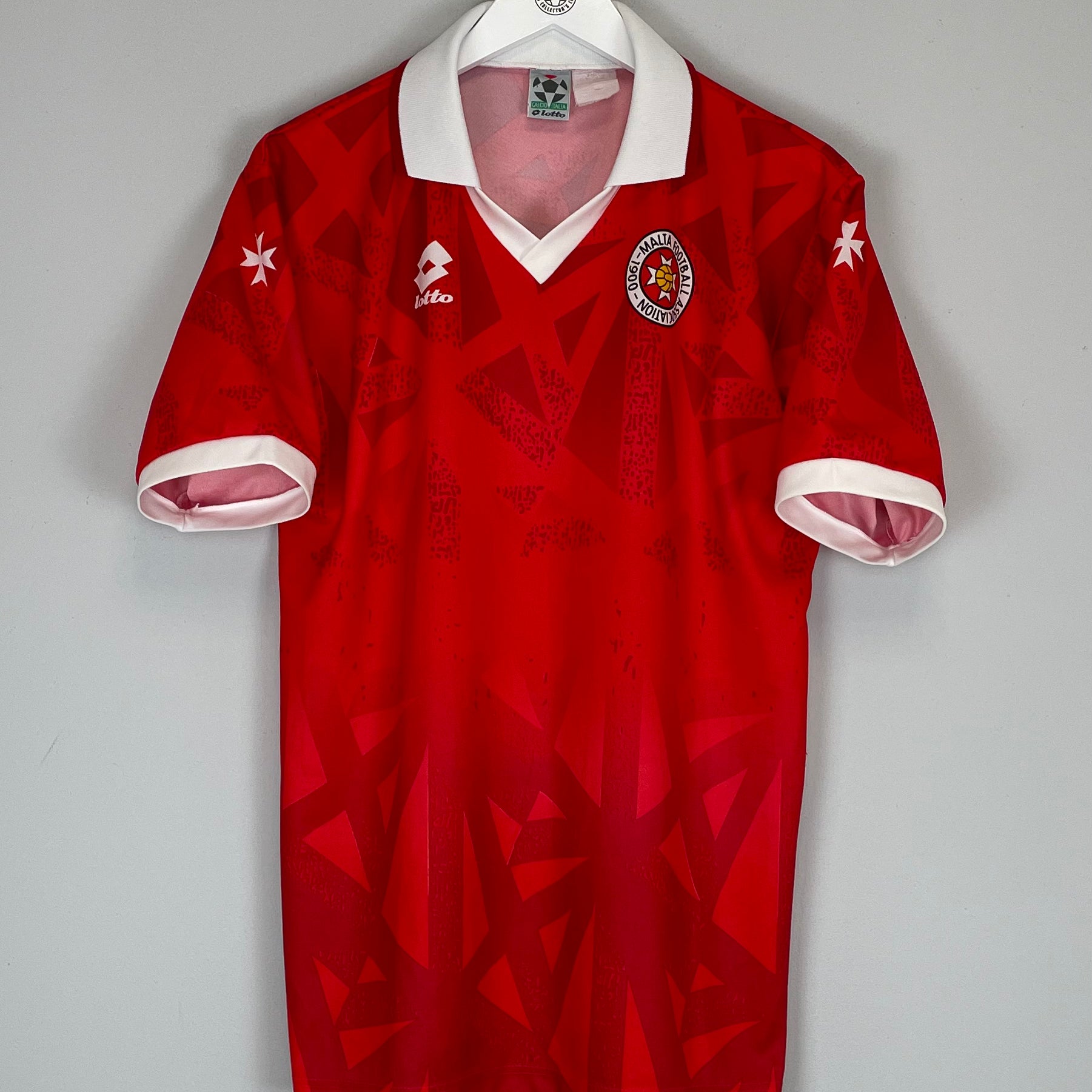 Shop 1994/96 MALTA HOME SHIRT (M/L) LOTTO, classic football shirts, vintage football shirts & retro soccer jerseys at Cult Kits