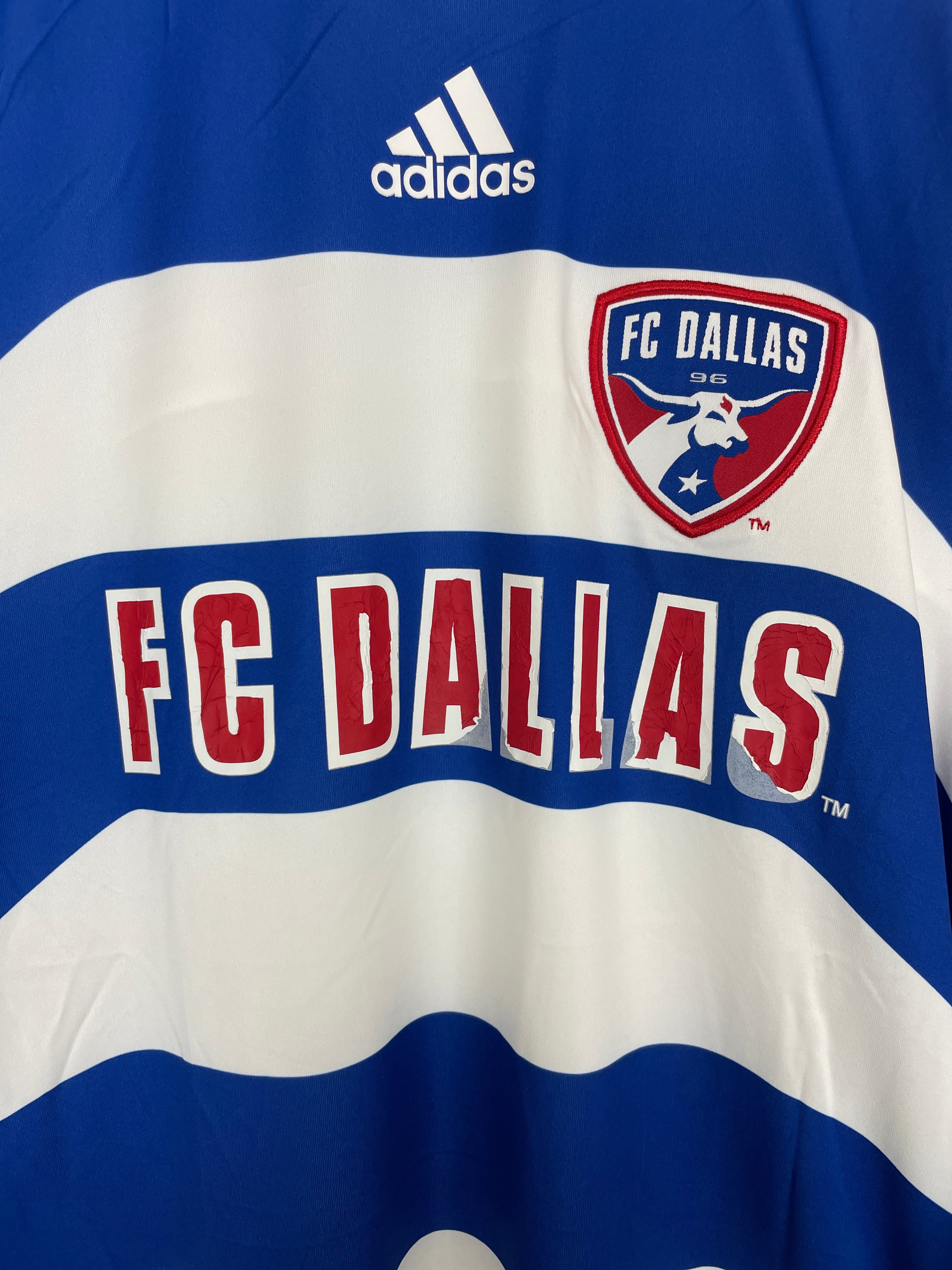 Shop 2008/09 FC DALLAS L/S *PLAYER ISSUE* AWAY SHIRT (L) ADIDAS, classic football shirts, vintage football shirts & retro soccer jerseys at Cult Kits