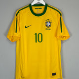 2010/11 BRAZIL KAKA #10 HOME SHIRT (M) NIKE