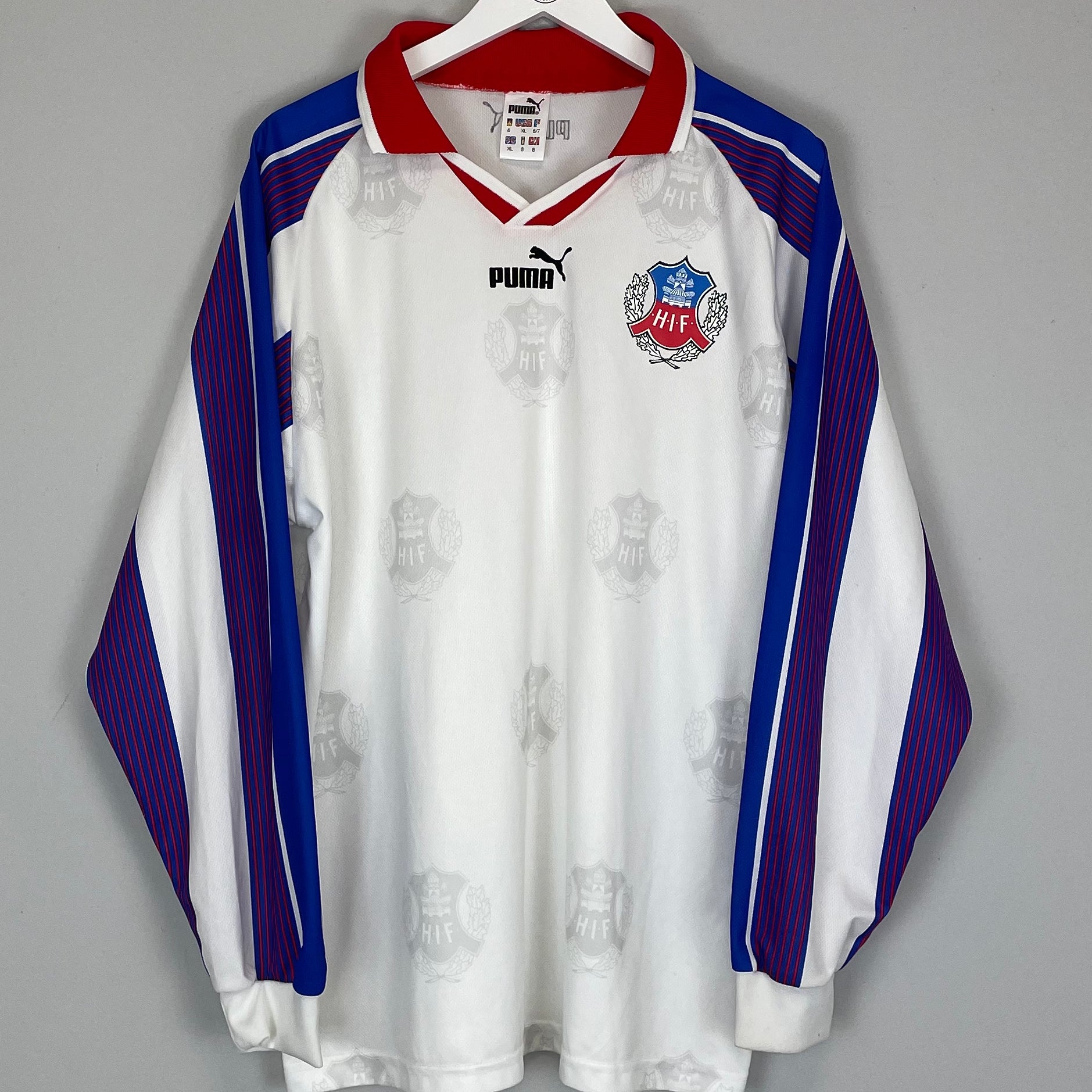 Shop 1997/98 HELSINGBORGS L/S HOME SHIRT (XL) PUMA, classic football shirts, vintage football shirts & retro soccer jerseys at Cult Kits