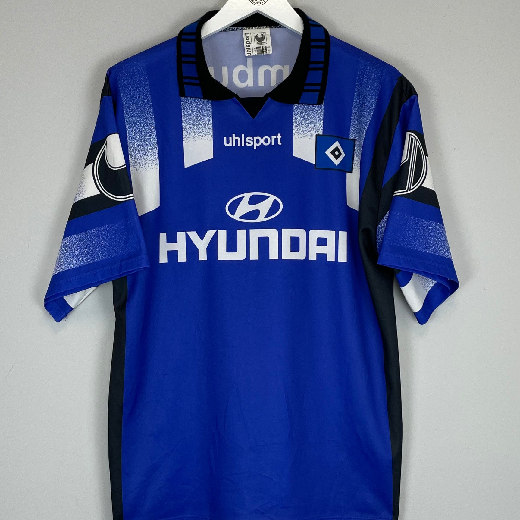 Shop 1995/96 HAMBURG AWAY SHIRT (XL) UHLSPORT, classic football shirts, vintage football shirts & retro soccer jerseys at Cult Kits