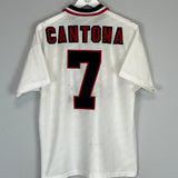 1996/97 MANCHESTER UNITED CANTONA #7 AWAY SHIRT (M) UMBRO