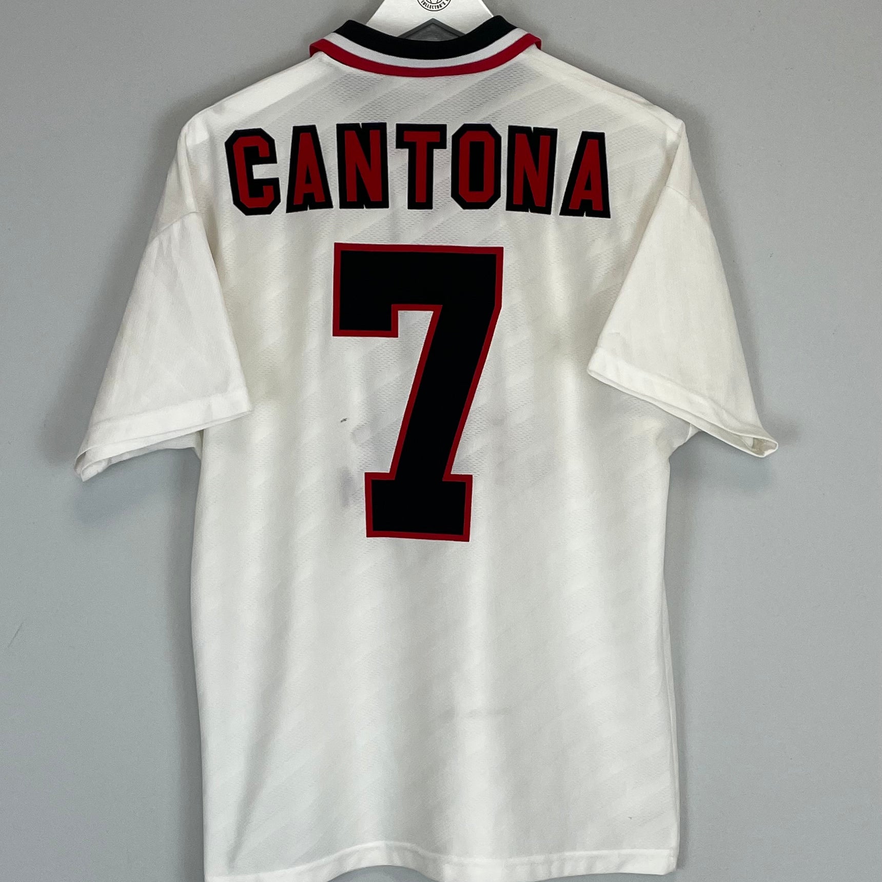 Shop 1996/97 MANCHESTER UNITED CANTONA #7 AWAY SHIRT (M) UMBRO, classic football shirts, vintage football shirts & retro soccer jerseys at Cult Kits