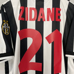 Shop 1998/99 JUVENTUS ZIDANE #21 HOME SHIRT (XL) KAPPA, classic football shirts, vintage football shirts & retro soccer jerseys at Cult Kits