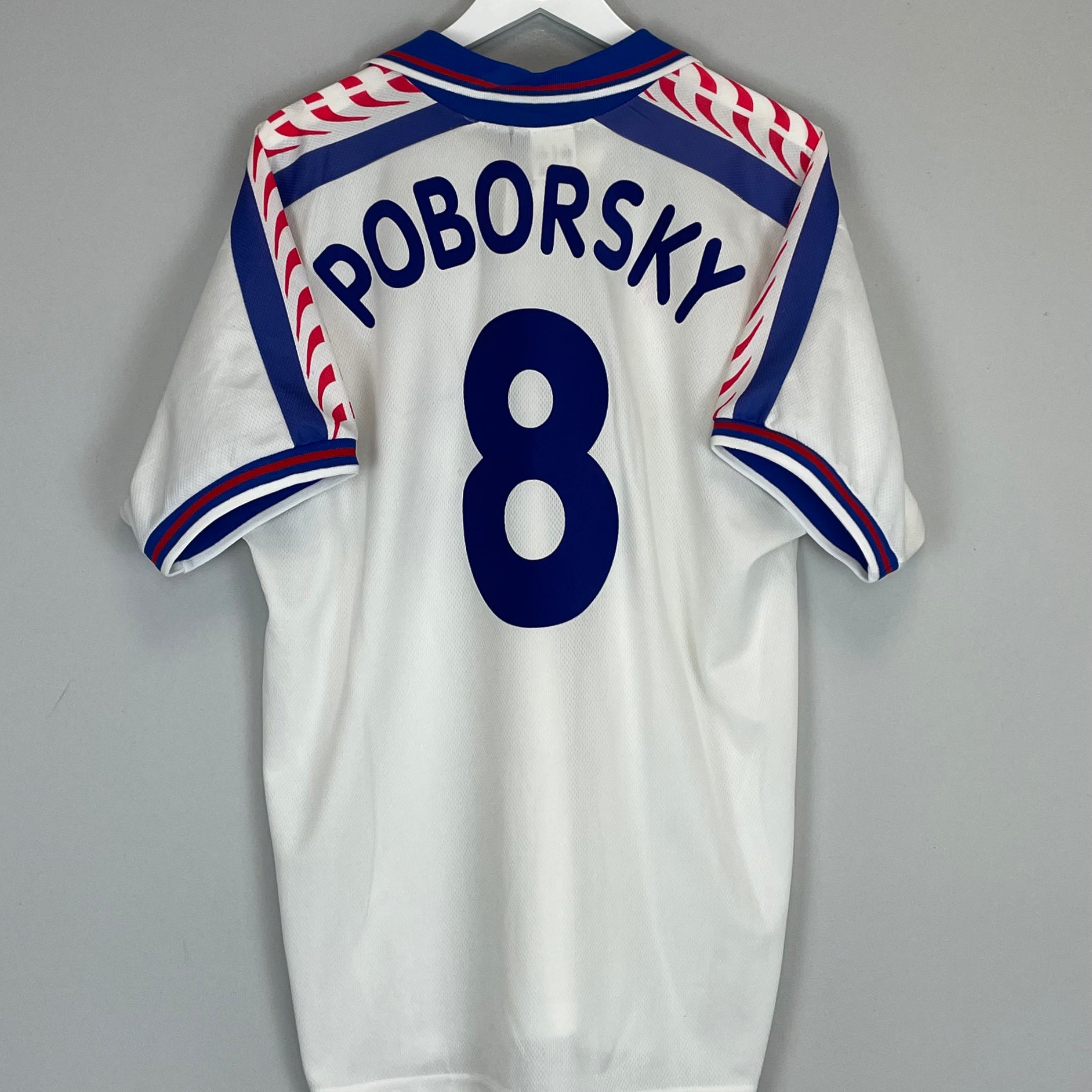 Shop 1996/98 CZECH REPUBLIC POBORSKY #8 AWAY SHIRT (XL) PUMA, classic football shirts, vintage football shirts & retro soccer jerseys at Cult Kits