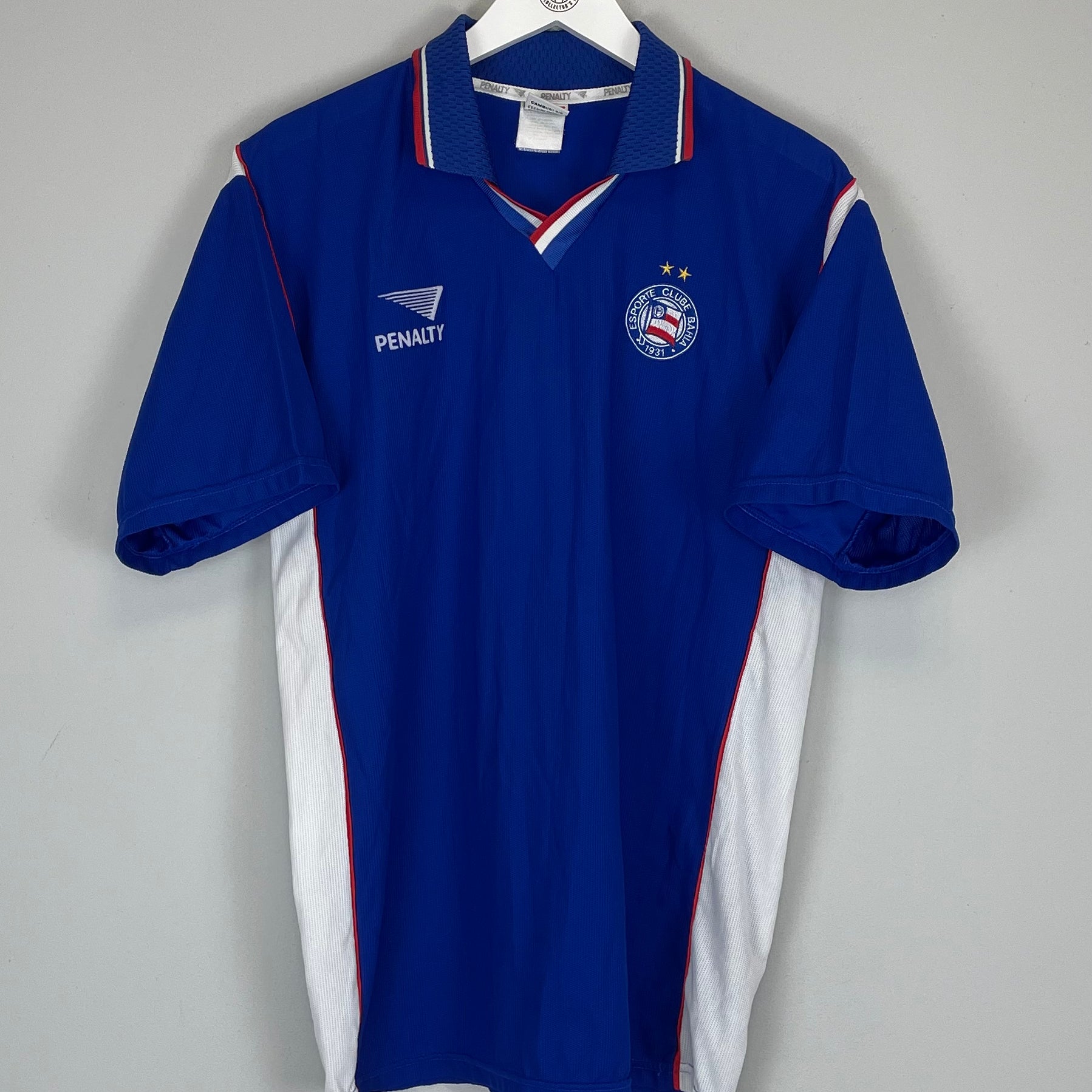 Shop 2003/04 CLUBE BAHIA #10 HOME SHIRT (L) PENALTY, classic football shirts, vintage football shirts & retro soccer jerseys at Cult Kits