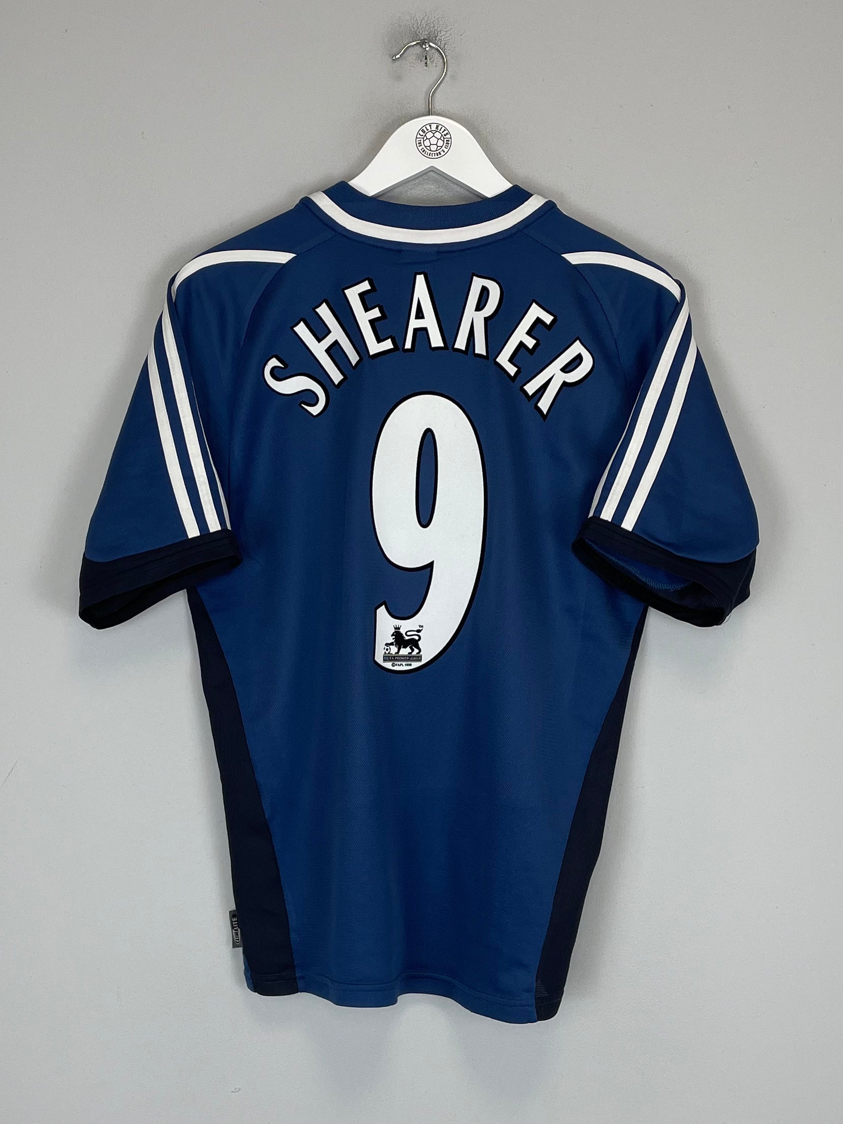 Shop 2001/02 NEWCASTLE UNITED SHEARER #9 AWAY SHIRT (S) ADIDAS, classic football shirts, vintage football shirts & retro soccer jerseys at Cult Kits