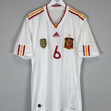 2011 SPAIN A.INIESTA #6 AWAY SHIRT (XL) ADIDAS