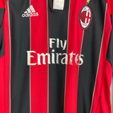 Shop 2012/13 AC MILAN L/S C/L HOME SHIRT (S) ADIDAS, classic football shirts, vintage football shirts & retro soccer jerseys at Cult Kits