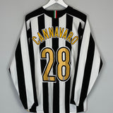 2005/06 JUVENTUS CANNAVARO #28 L/S HOME SHIRT (L) NIKE