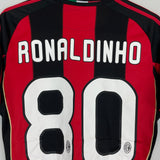 2010/11 AC MILAN RONALDINHO #80 HOME SHIRT (S) ADIDAS