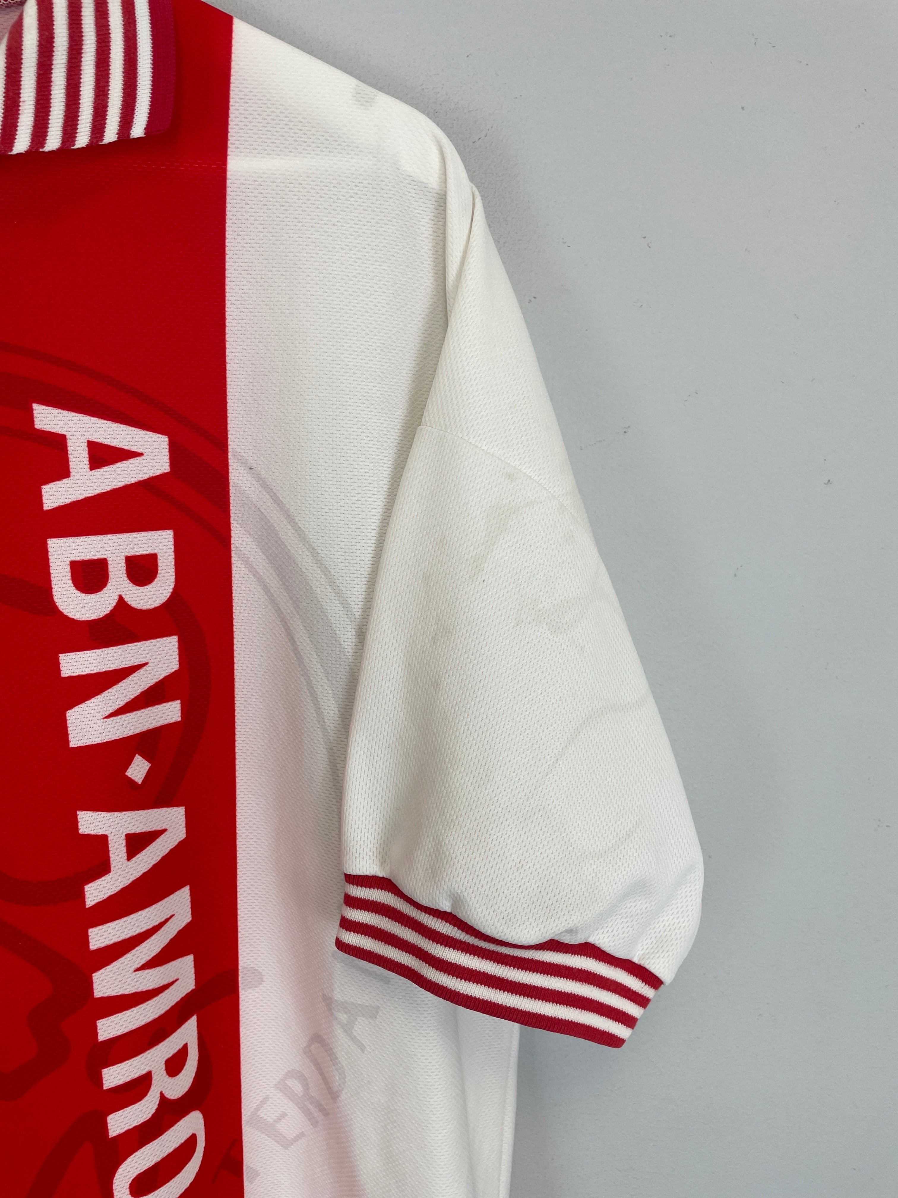 Shop 1996/97 AJAX HOME SHIRT (XL) UMBRO, classic football shirts, vintage football shirts & retro soccer jerseys at Cult Kits