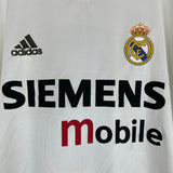 2004/05 REAL MADRID ZIDANE #5 HOME SHIRT (L) ADIDAS