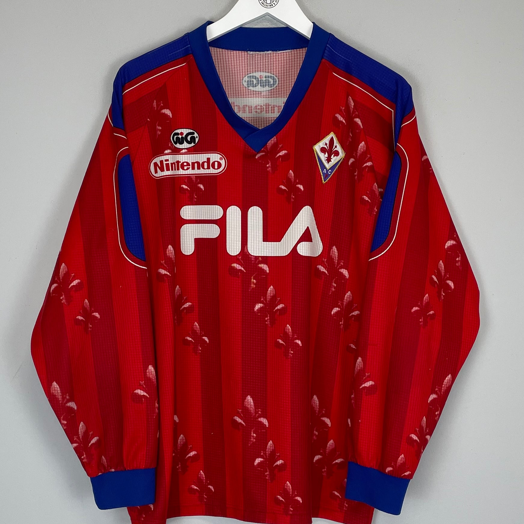 Shop 1997/98 FIORENTINA TRAINING SHIRT (L) FILA, classic football shirts, vintage football shirts & retro soccer jerseys at Cult Kits