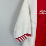 Shop 1996/97 AJAX HOME SHIRT (XL) UMBRO, classic football shirts, vintage football shirts & retro soccer jerseys at Cult Kits