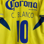 Shop 2005/06 CLUB AMERICA C.BLANCO #10 HOME SHIRT (S) NIKE, classic football shirts, vintage football shirts & retro soccer jerseys at Cult Kits