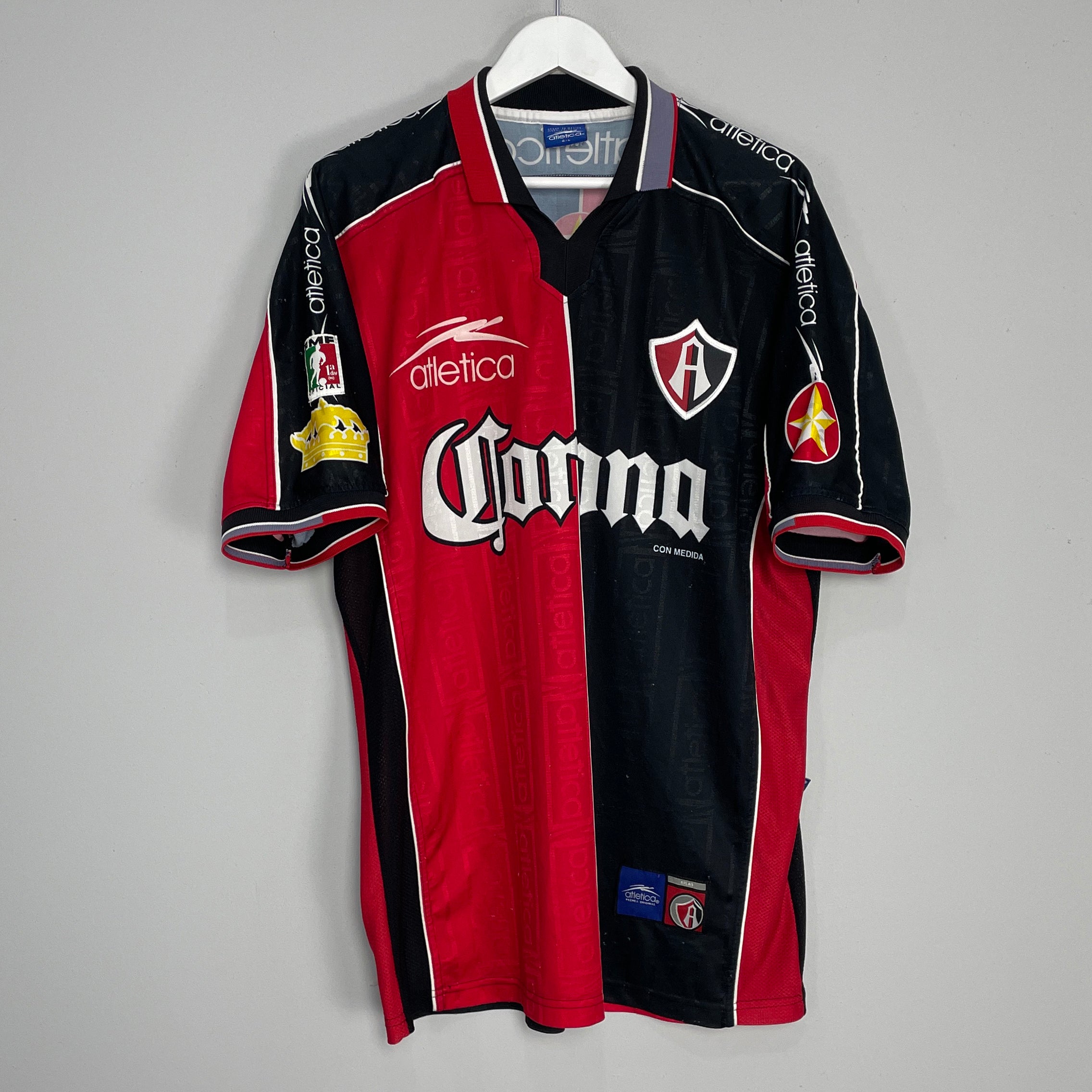 Shop 1999/00 ATLAS HOME SHIRT (L) ATLETICA, classic football shirts, vintage football shirts & retro soccer jerseys at Cult Kits