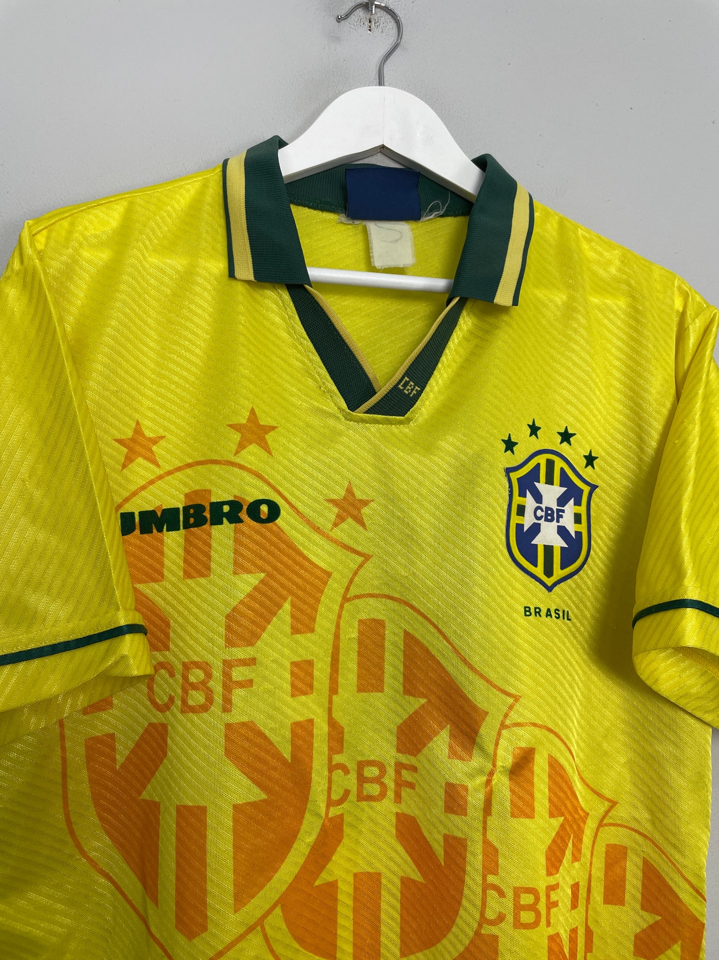 1994/96 BRAZIL #10 HOME SHIRT (L) UMBRO