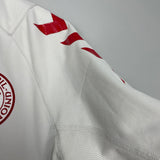 Shop 2003/04 DENMARK AWAY SHIRT (L) HUMMEL, classic football shirts, vintage football shirts & retro soccer jerseys at Cult Kits