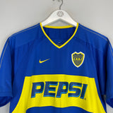 2003/04 BOCA JUNIORS HOME SHIRT (M) NIKE