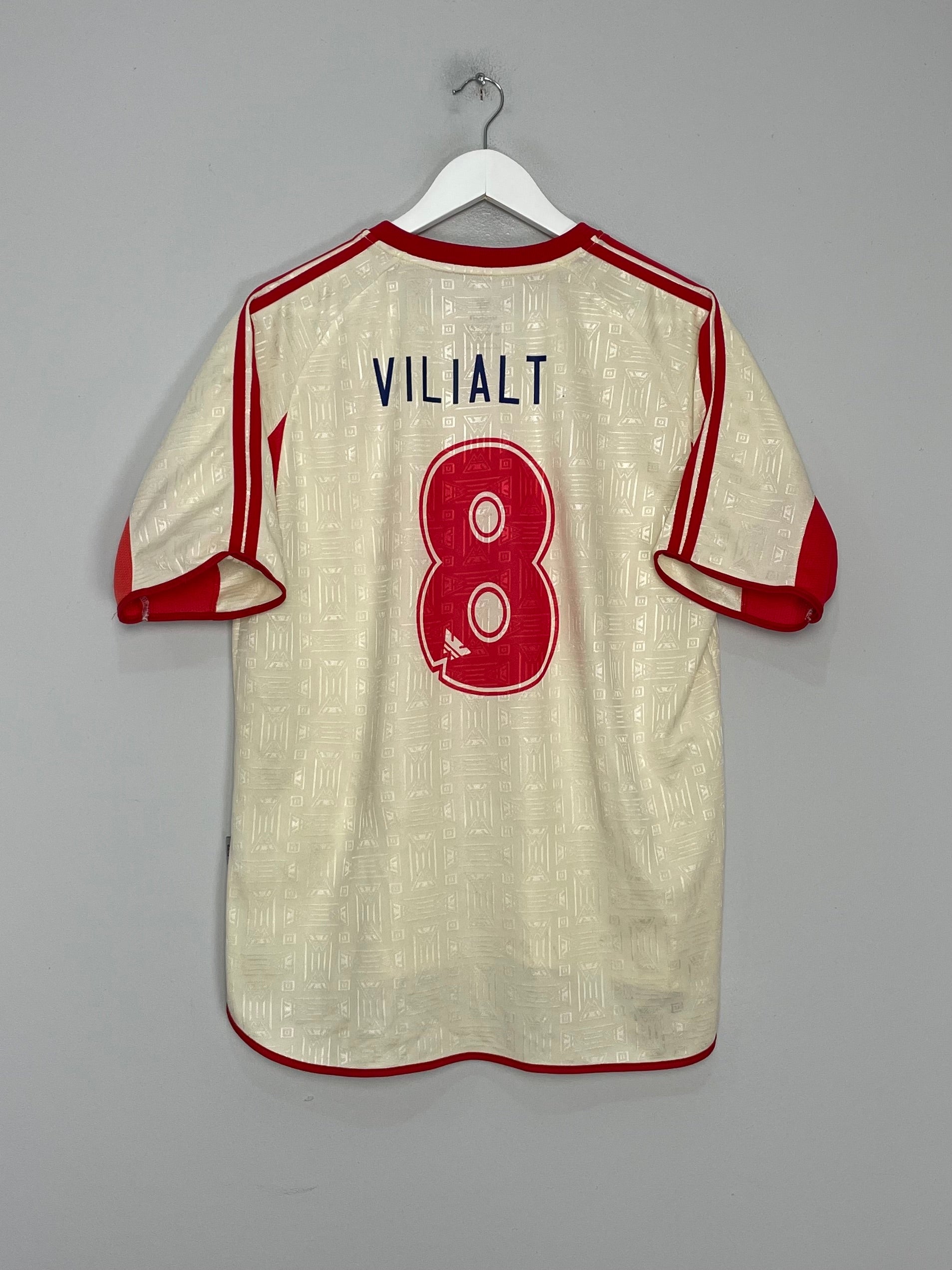 Shop 2000 UNIVERSITARTIO VILIALT #8 HOME SHIRT (L) WALON, classic football shirts, vintage football shirts & retro soccer jerseys at Cult Kits