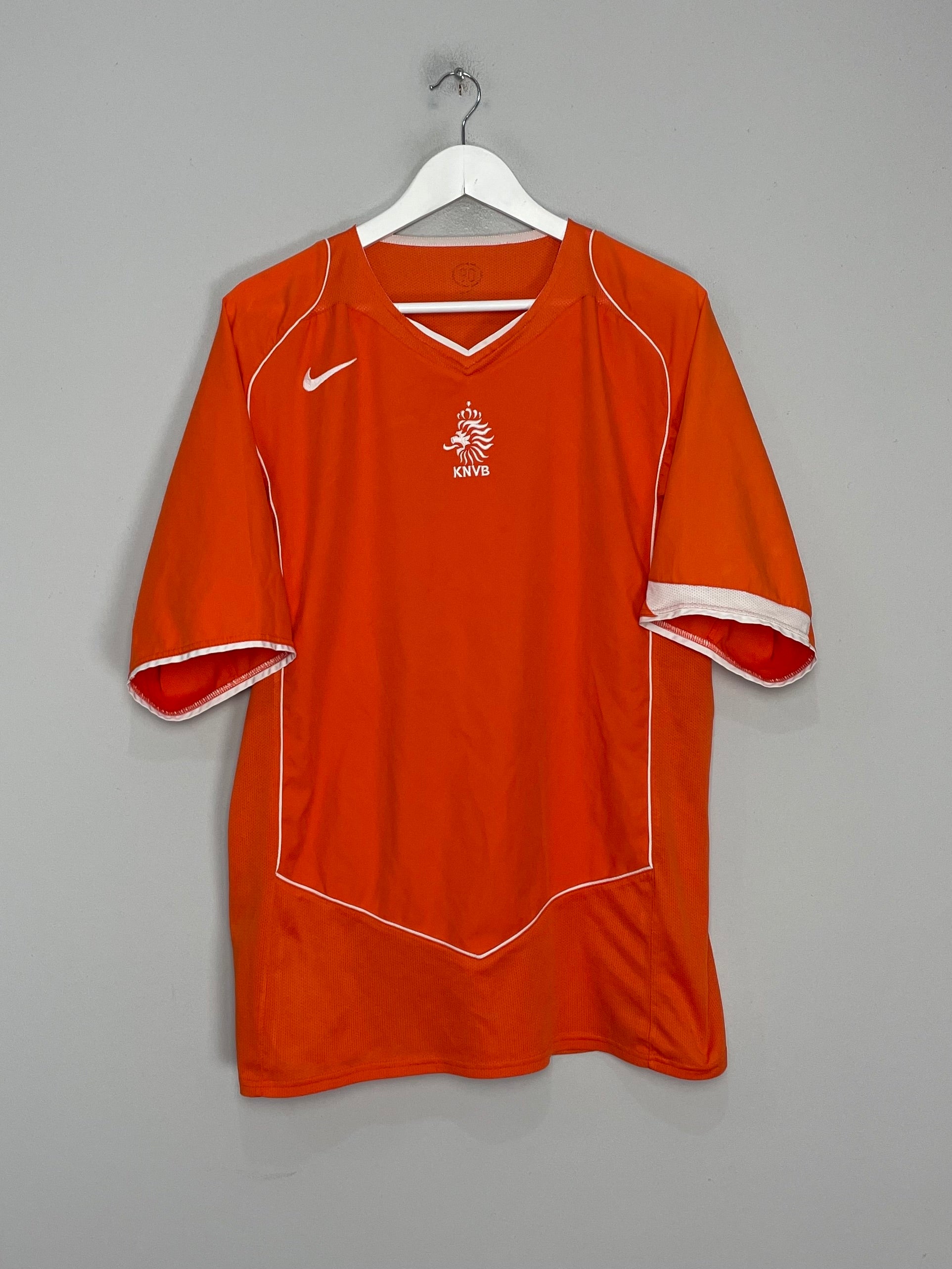Shop 2004/06 NETHERLANDS HOME SHIRT (XL) NIKE, classic football shirts, vintage football shirts & retro soccer jerseys at Cult Kits