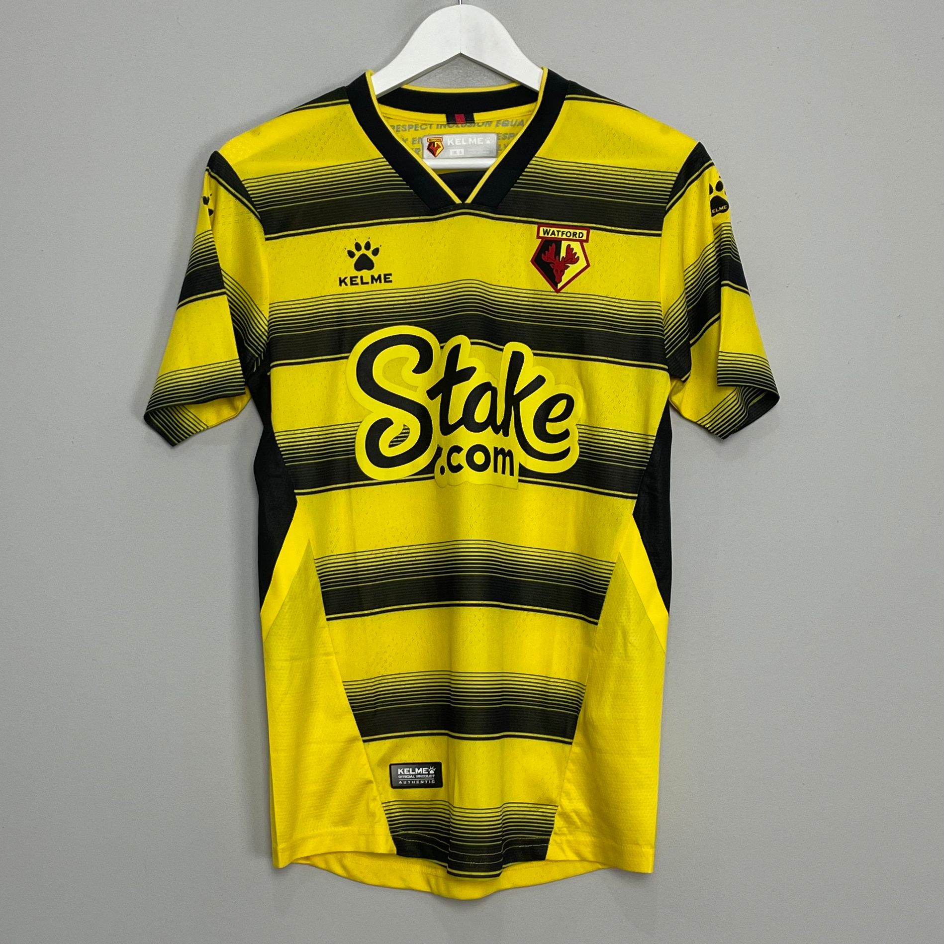 Shop 2021/22 WATFORD HOME SHIRT (S) KELME, classic football shirts, vintage football shirts & retro soccer jerseys at Cult Kits