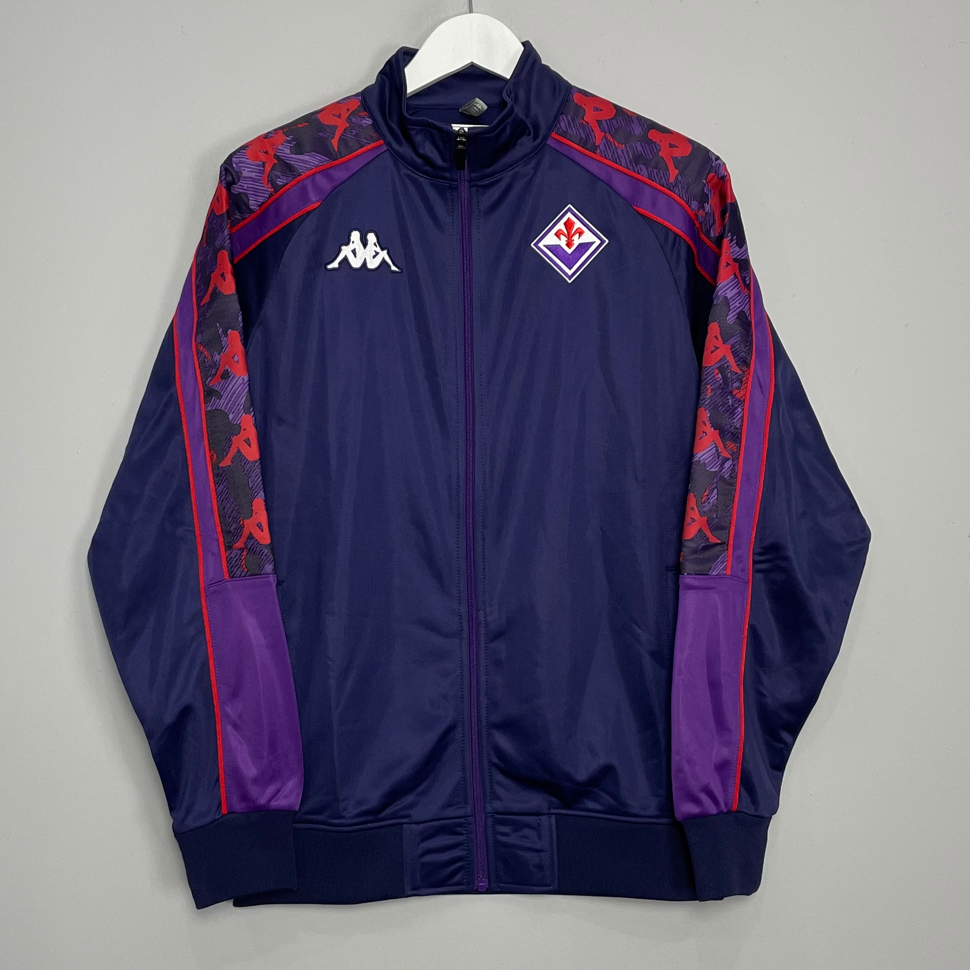 Shop 2023/24 FIORENTINA TRACK JACKET (M) KAPPA, classic football shirts, vintage football shirts & retro soccer jerseys at Cult Kits