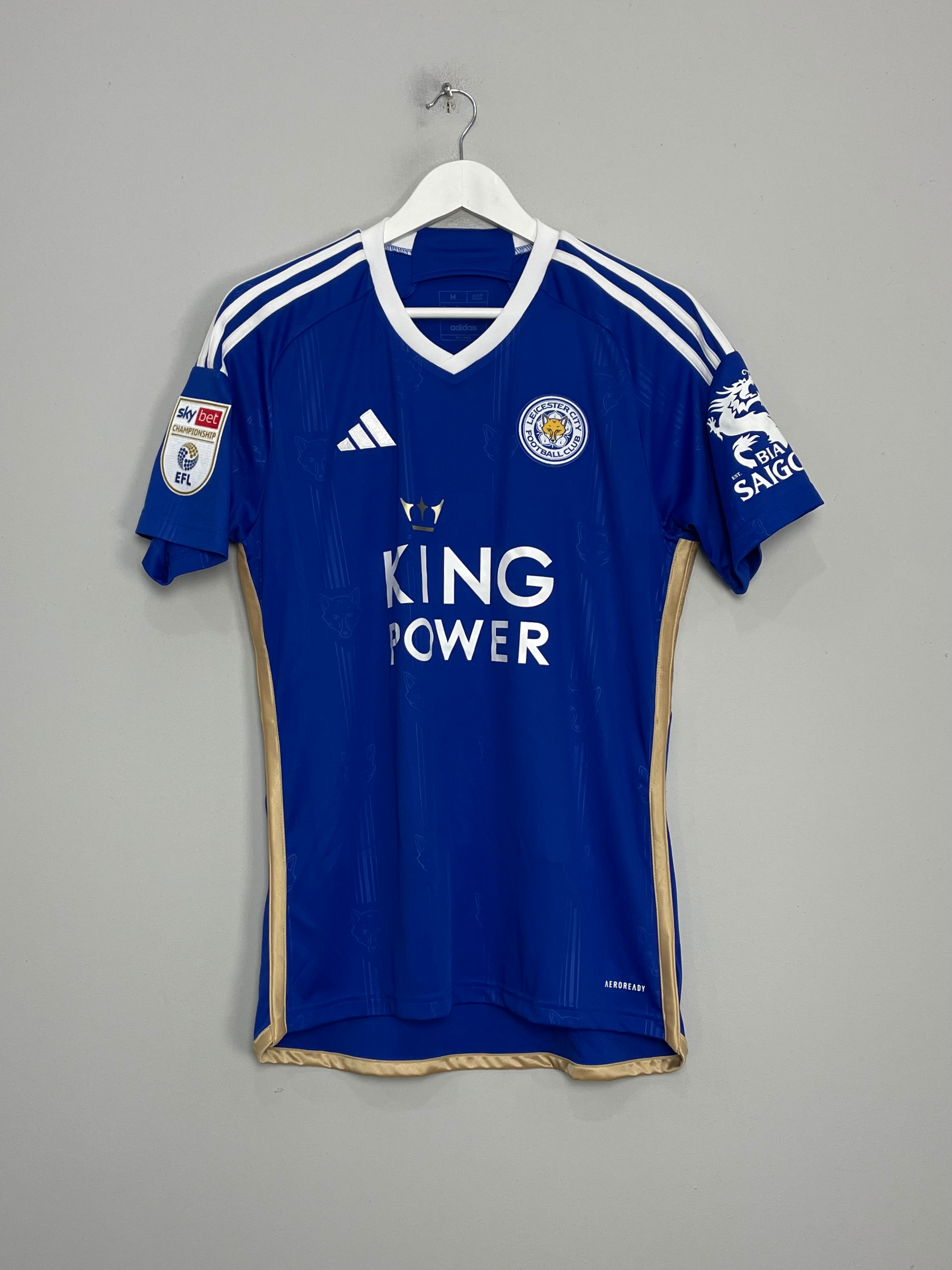Shop 2023/24 LEICESTER CITY HOME SHIRT (M) ADIDAS, classic football shirts, vintage football shirts & retro soccer jerseys at Cult Kits