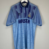 Shop 1991/94 TOTTENHAM AWAY SHIRT (XL) UMBRO, classic football shirts, vintage football shirts & retro soccer jerseys at Cult Kits