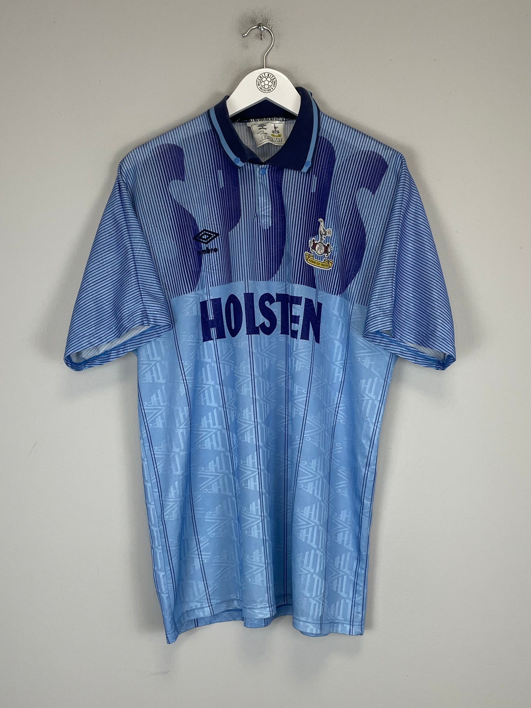 Shop 1991/94 TOTTENHAM AWAY SHIRT (XL) UMBRO, classic football shirts, vintage football shirts & retro soccer jerseys at Cult Kits