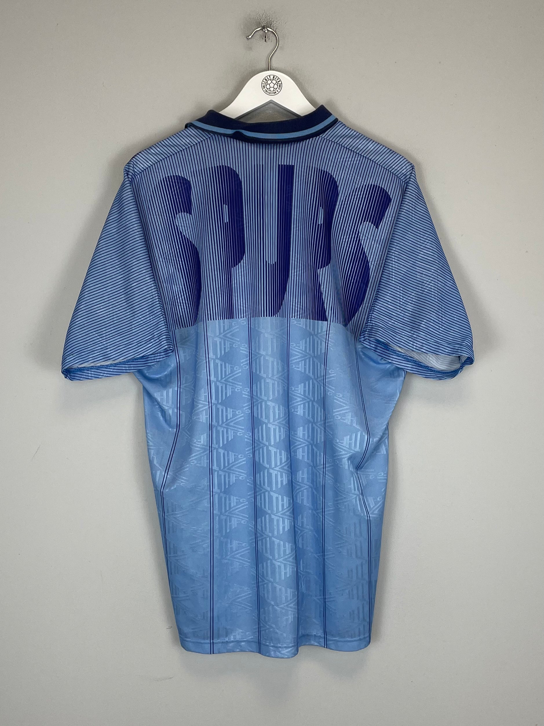 Shop 1991/94 TOTTENHAM AWAY SHIRT (XL) UMBRO, classic football shirts, vintage football shirts & retro soccer jerseys at Cult Kits