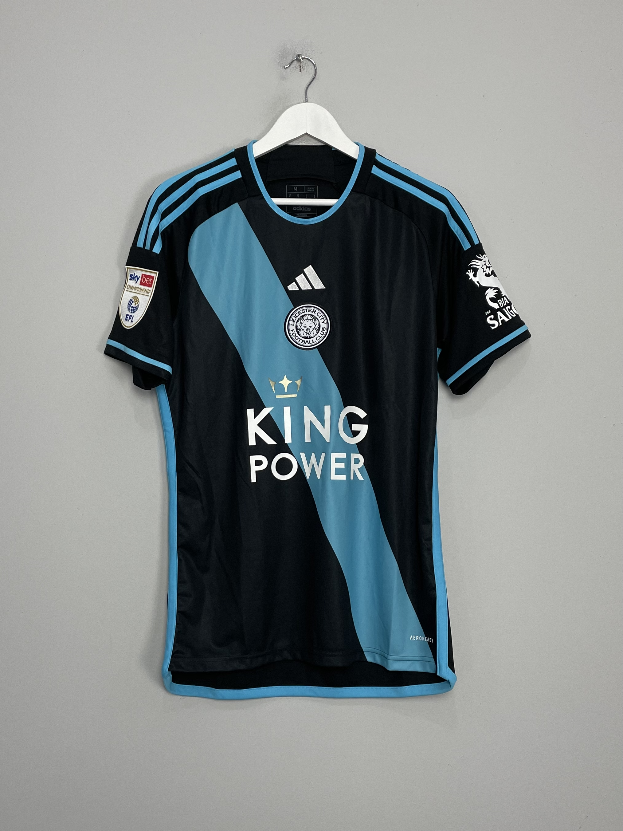 Shop 2023/24 LEICESTER CITY AWAY SHIRT (M) ADIDAS, classic football shirts, vintage football shirts & retro soccer jerseys at Cult Kits