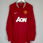 Shop 2011/12 MANCHESTER UNITED CHICHARITO #14 L/S HOME SHIRT (L) NIKE, classic football shirts, vintage football shirts & retro soccer jerseys at Cult Kits