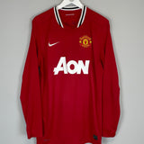 Shop 2011/12 MANCHESTER UNITED CHICHARITO #14 L/S HOME SHIRT (L) NIKE, classic football shirts, vintage football shirts & retro soccer jerseys at Cult Kits