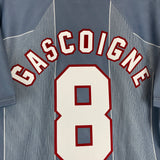 1996/97 ENGLAND GASCOIGNE #8 AWAY SHIRT (XL) UMBRO