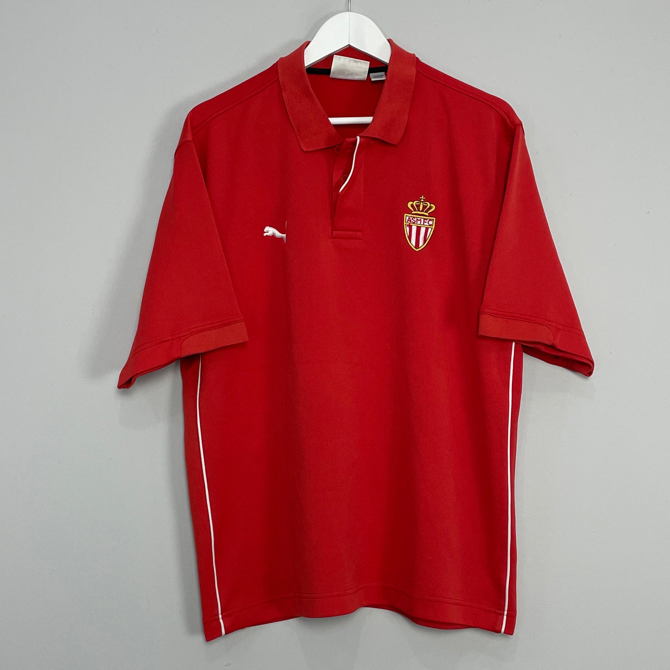 Shop 2000/02 MONACO POLO SHIRT (XL) PUMA, classic football shirts, vintage football shirts & retro soccer jerseys at Cult Kits