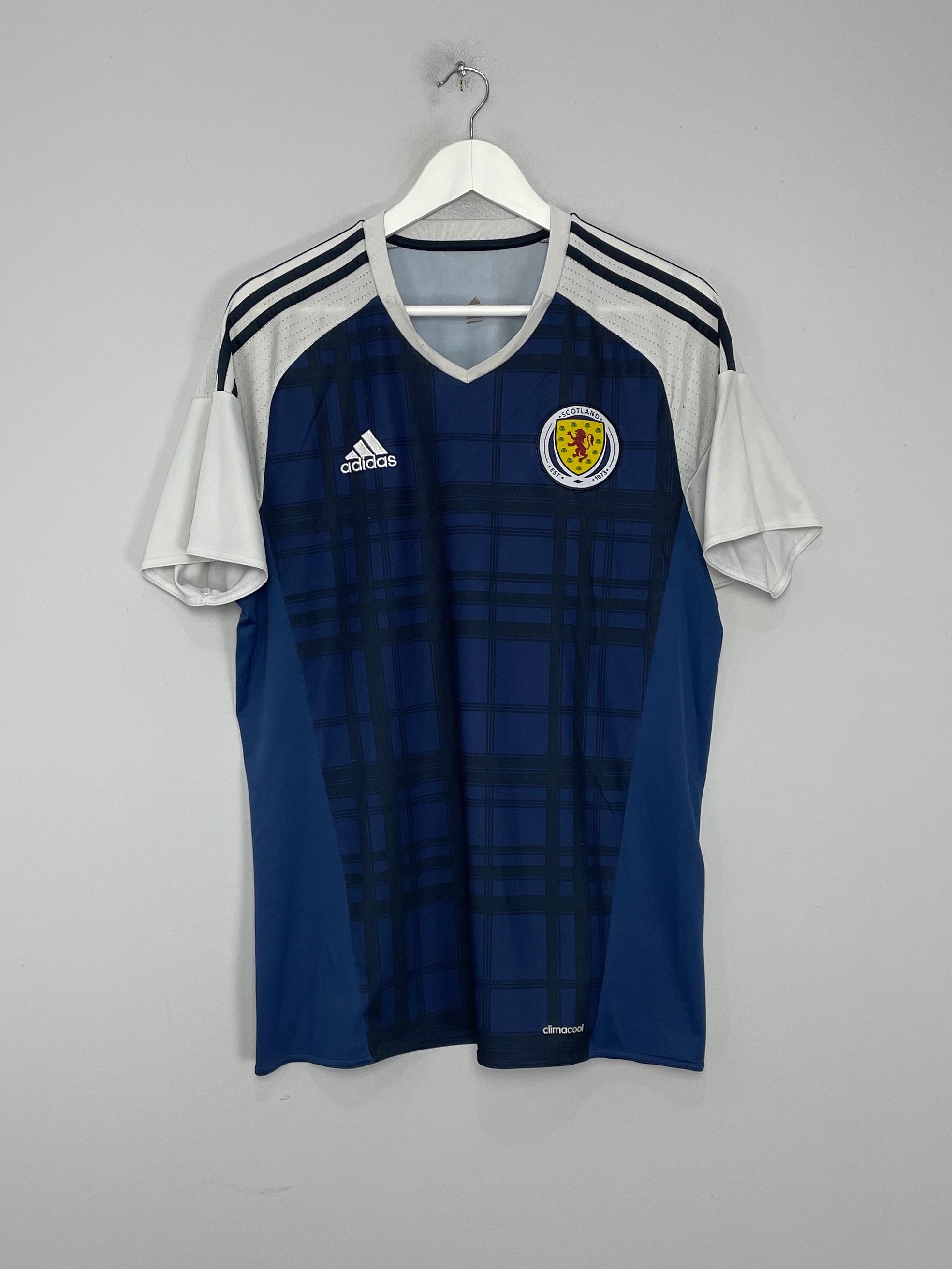 Shop 2015/17 SCOTLAND HOME SHIRT (L) ADIDAS, classic football shirts, vintage football shirts & retro soccer jerseys at Cult Kits