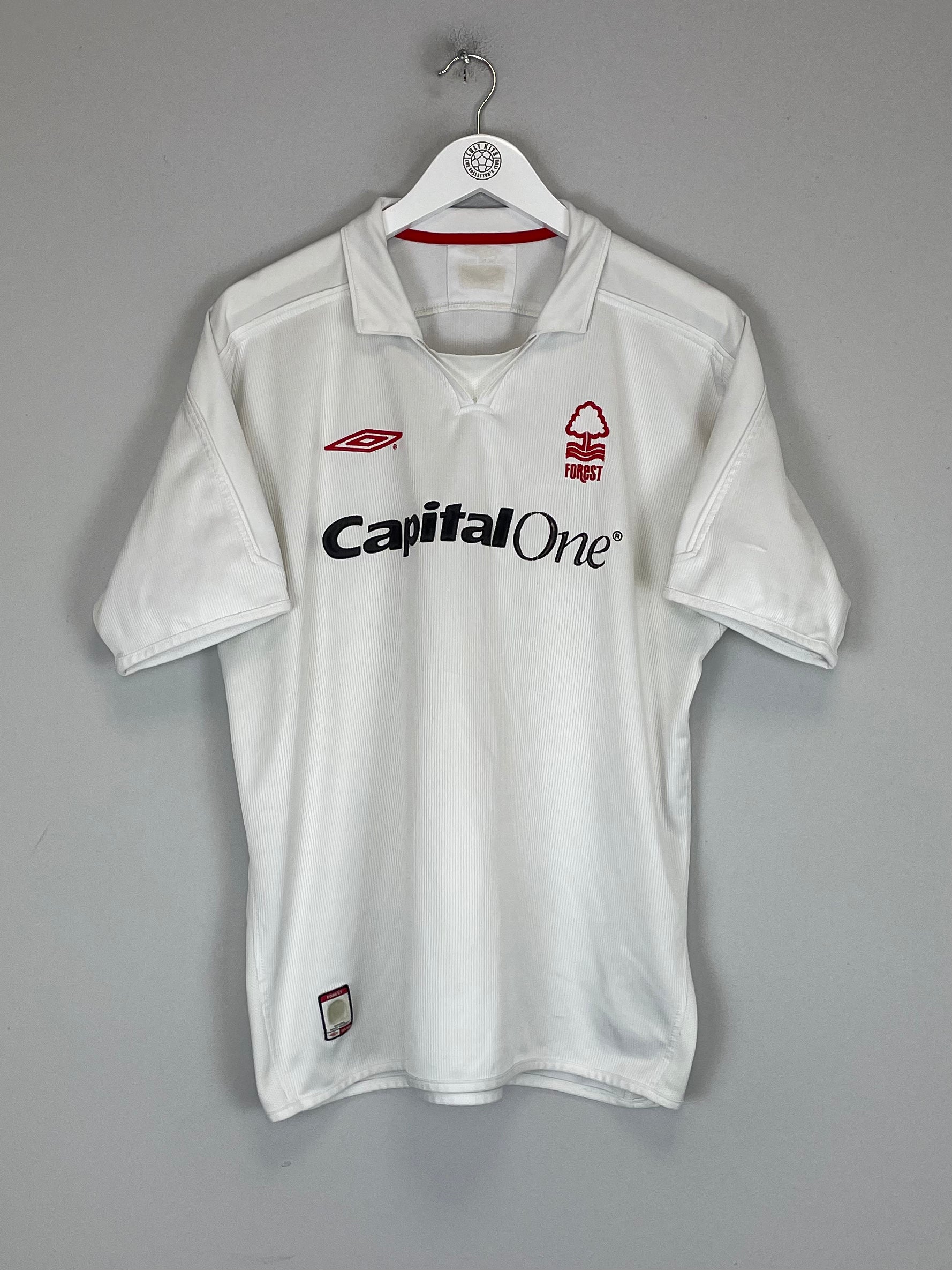 Shop 2003/04 NOTTINGHAM FOREST AWAY SHIRT (M) UMBRO, classic football shirts, vintage football shirts & retro soccer jerseys at Cult Kits