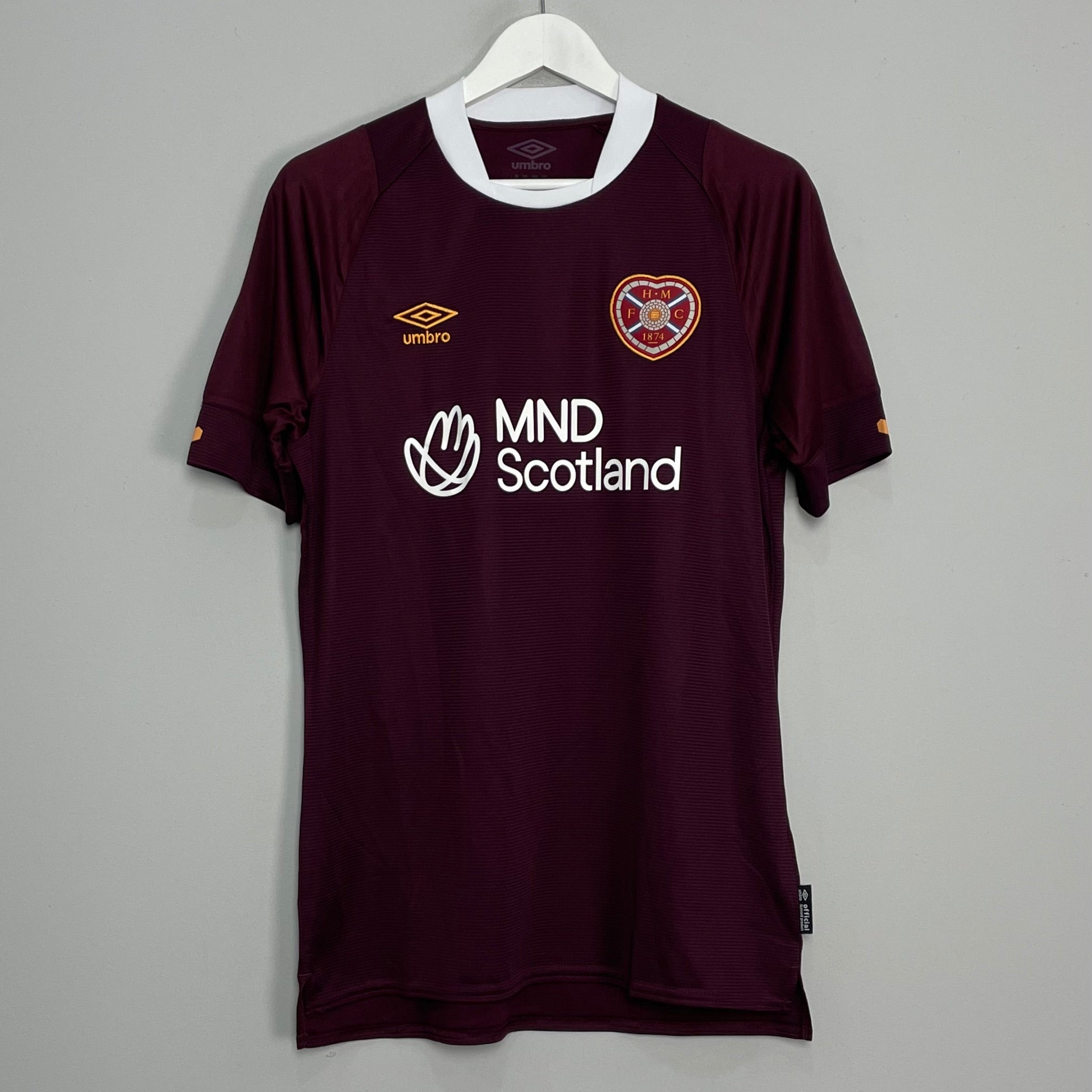 Shop 2022/23 HEARTS HOME SHIRT (M) UMBRO, classic football shirts, vintage football shirts & retro soccer jerseys at Cult Kits