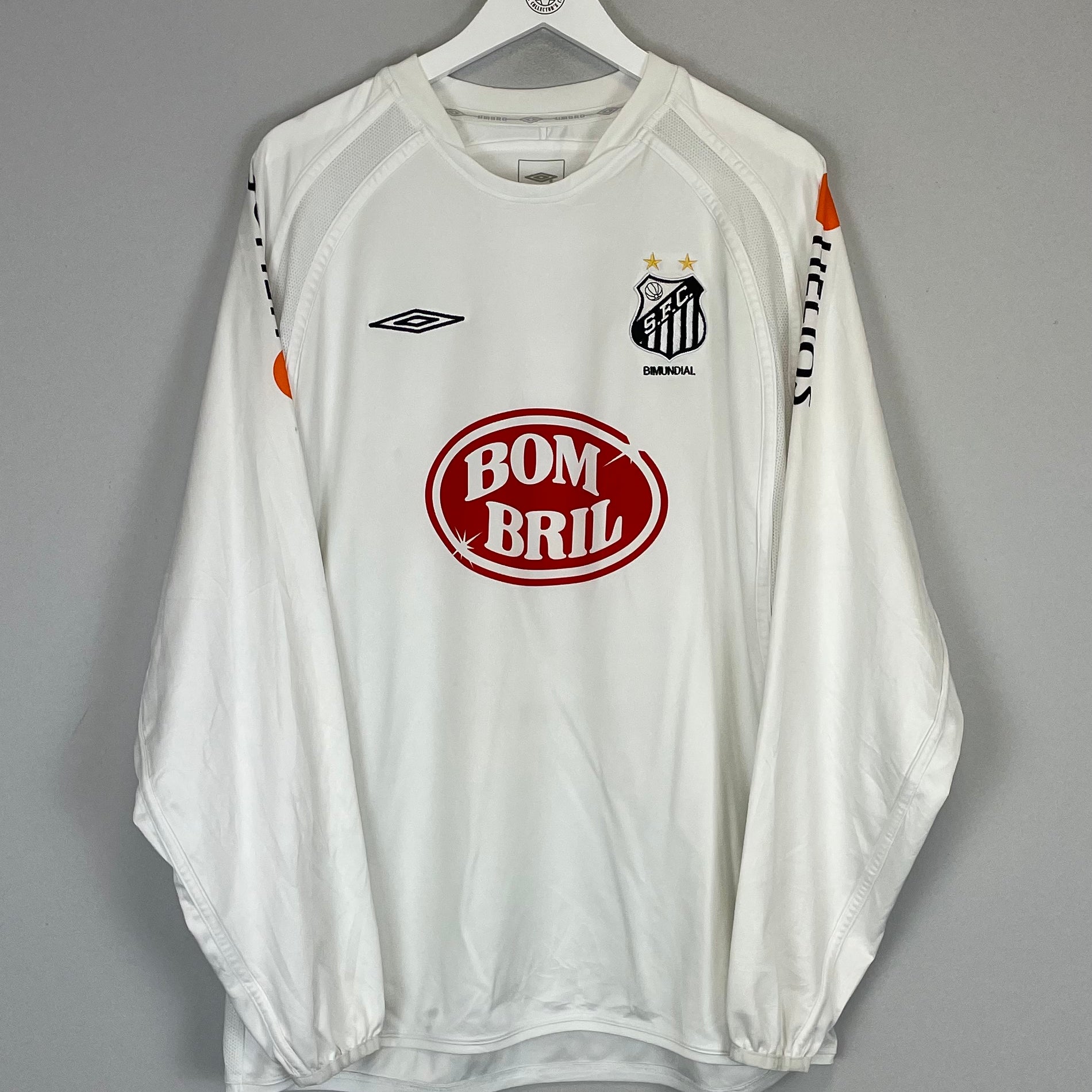 Shop 2004 SANTOS #7 HOME SHIRT (L) UMBRO, classic football shirts, vintage football shirts & retro soccer jerseys at Cult Kits