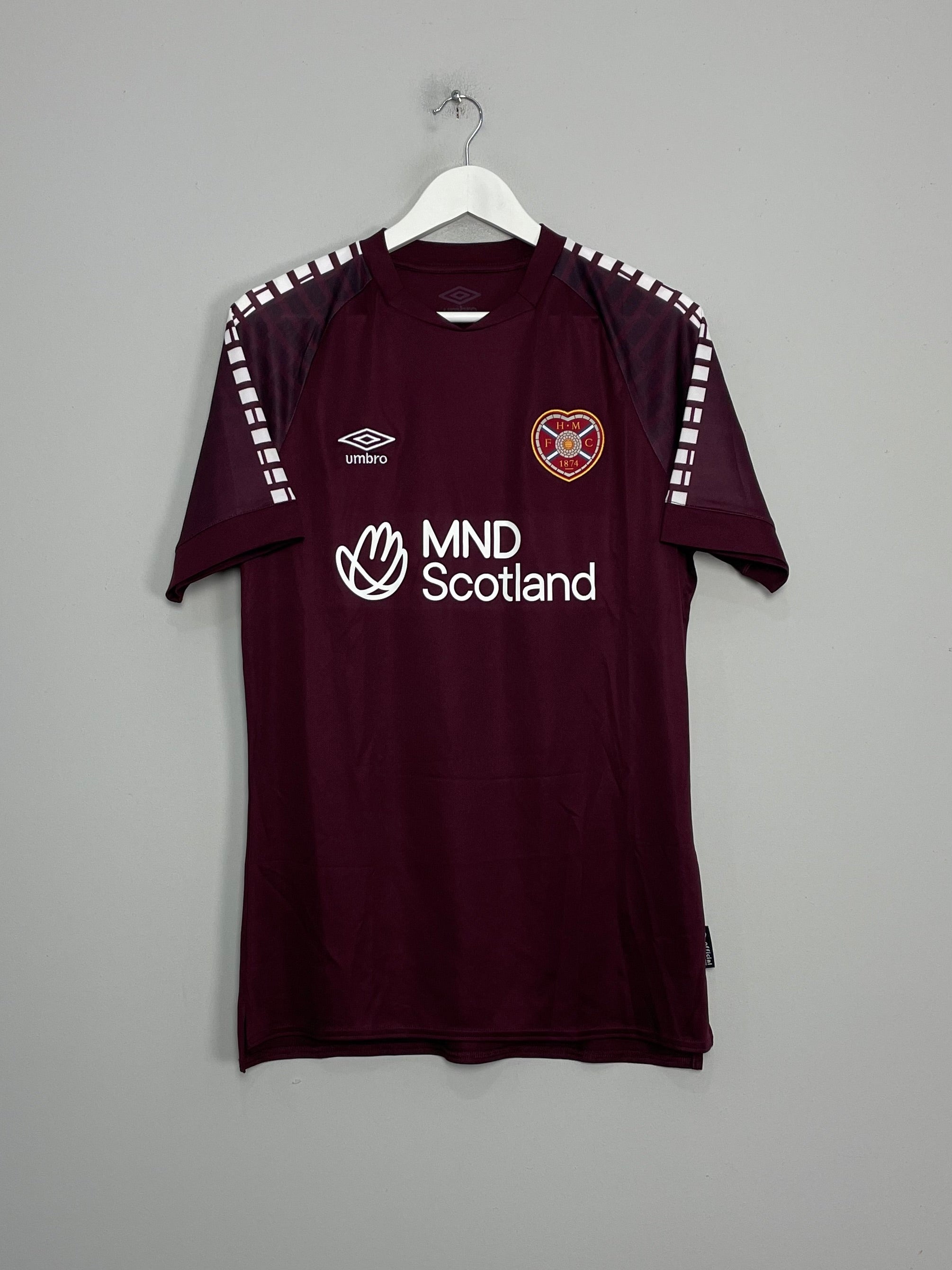 Shop 2023/24 HEARTS HOME SHIRT (M) UMBRO, classic football shirts, vintage football shirts & retro soccer jerseys at Cult Kits