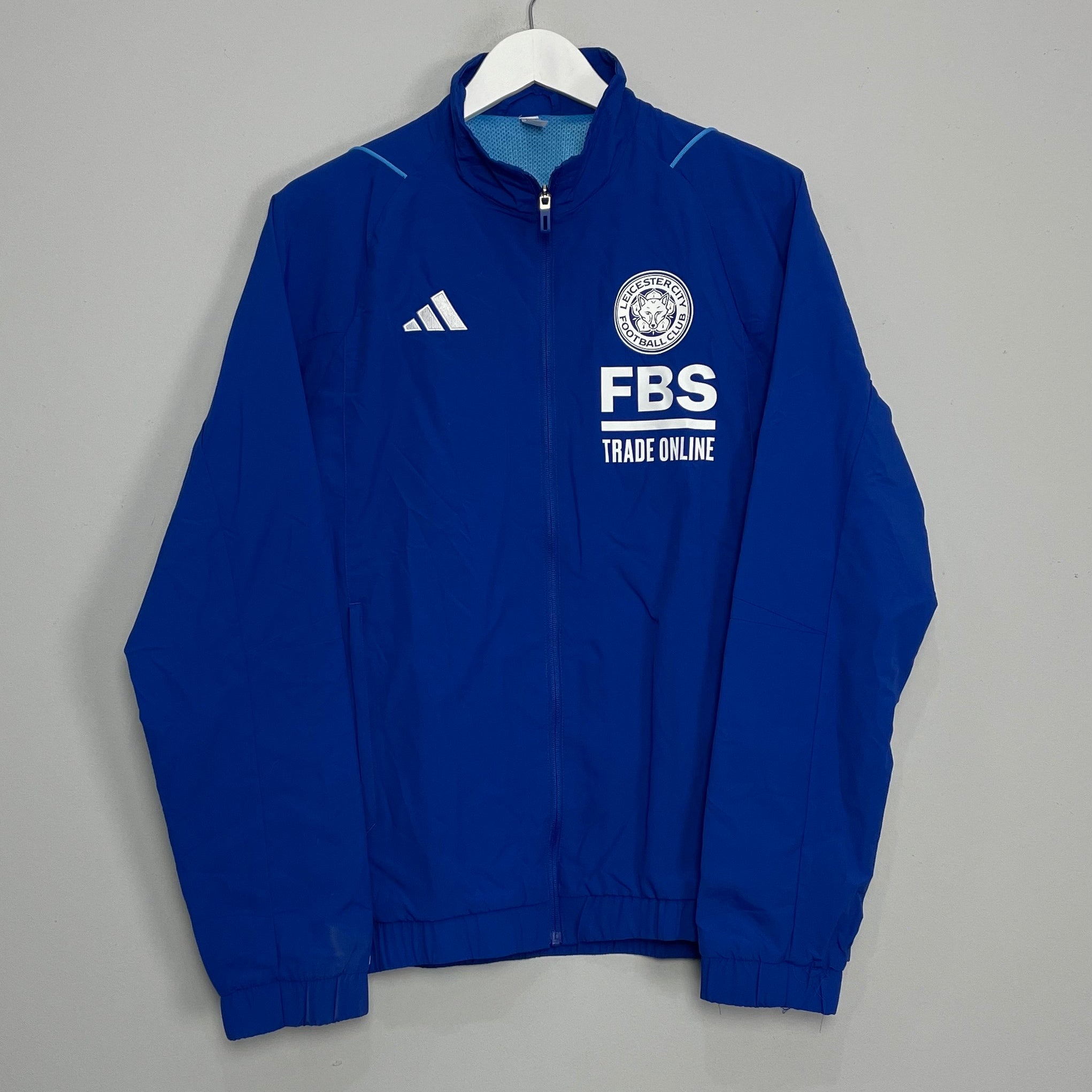 Shop 2023/24 LEICESTER CITY TRACK JACKET (M) ADIDAS, classic football shirts, vintage football shirts & retro soccer jerseys at Cult Kits