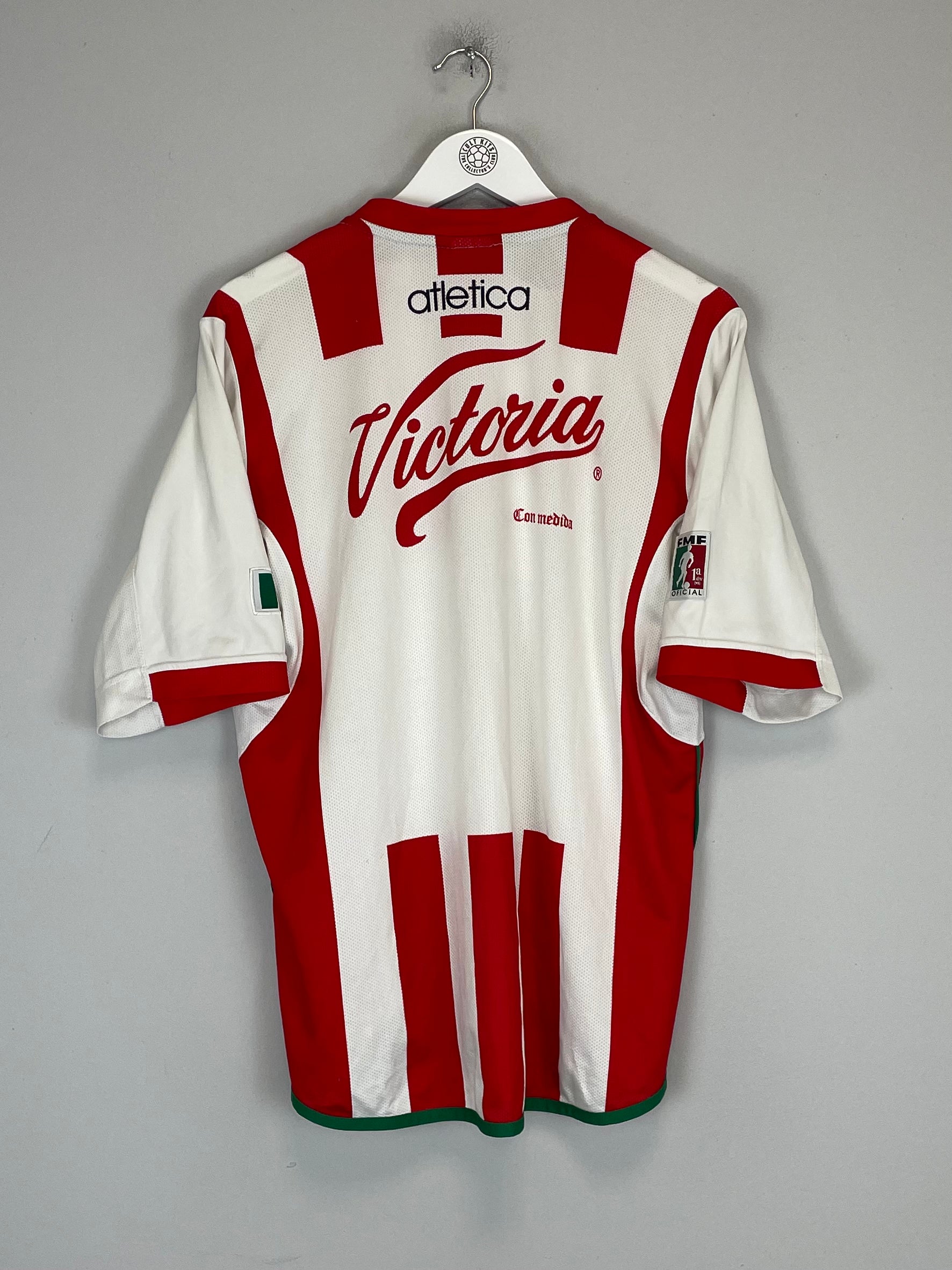 Shop 2004/05 NECAXA HOME SHIRT (L) ATLETICA, classic football shirts, vintage football shirts & retro soccer jerseys at Cult Kits