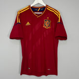 Shop 2011/12 SPAIN A.INIESTA #6 HOME SHIRT (L) ADIDAS, classic football shirts, vintage football shirts & retro soccer jerseys at Cult Kits