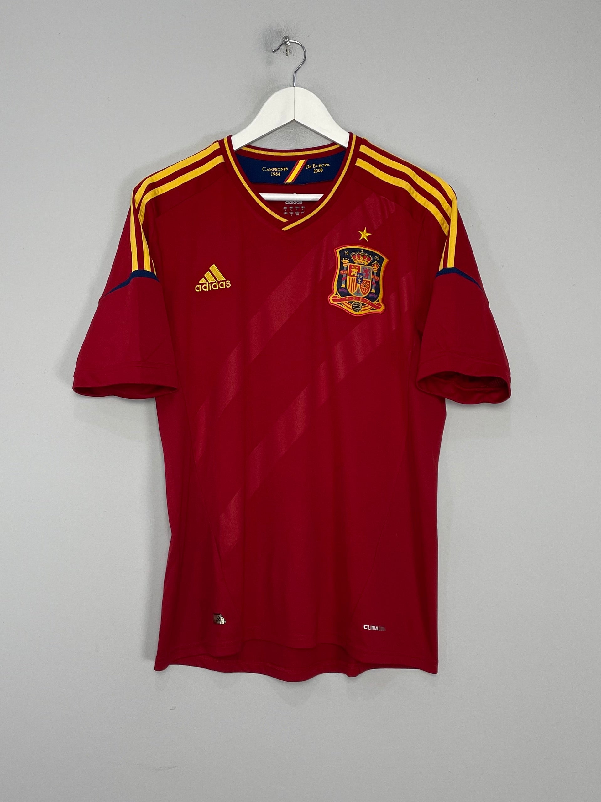Shop 2011/12 SPAIN A.INIESTA #6 HOME SHIRT (L) ADIDAS, classic football shirts, vintage football shirts & retro soccer jerseys at Cult Kits
