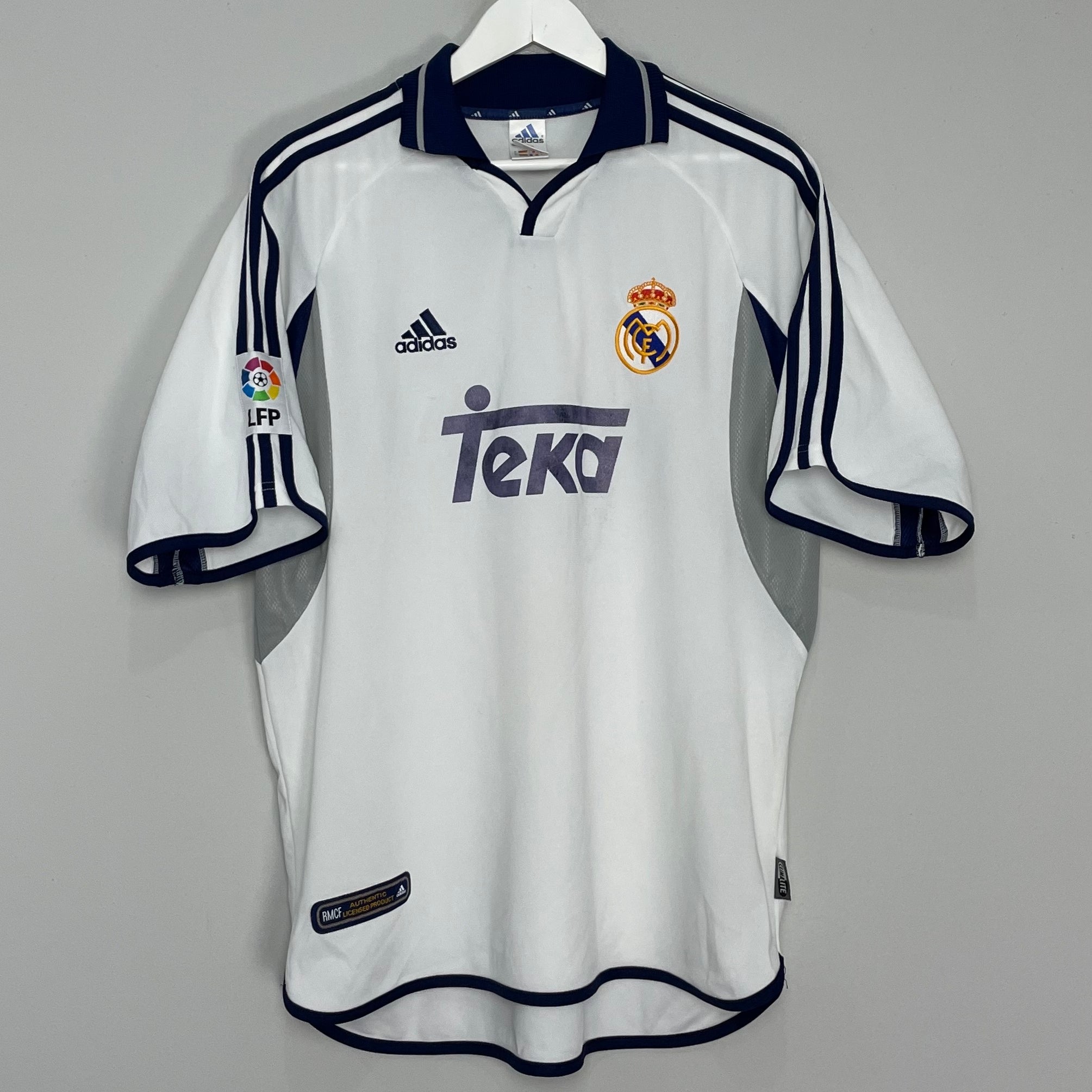 Shop 2000/01 REAL MADRID HOME SHIRT (L) ADIDAS, classic football shirts, vintage football shirts & retro soccer jerseys at Cult Kits