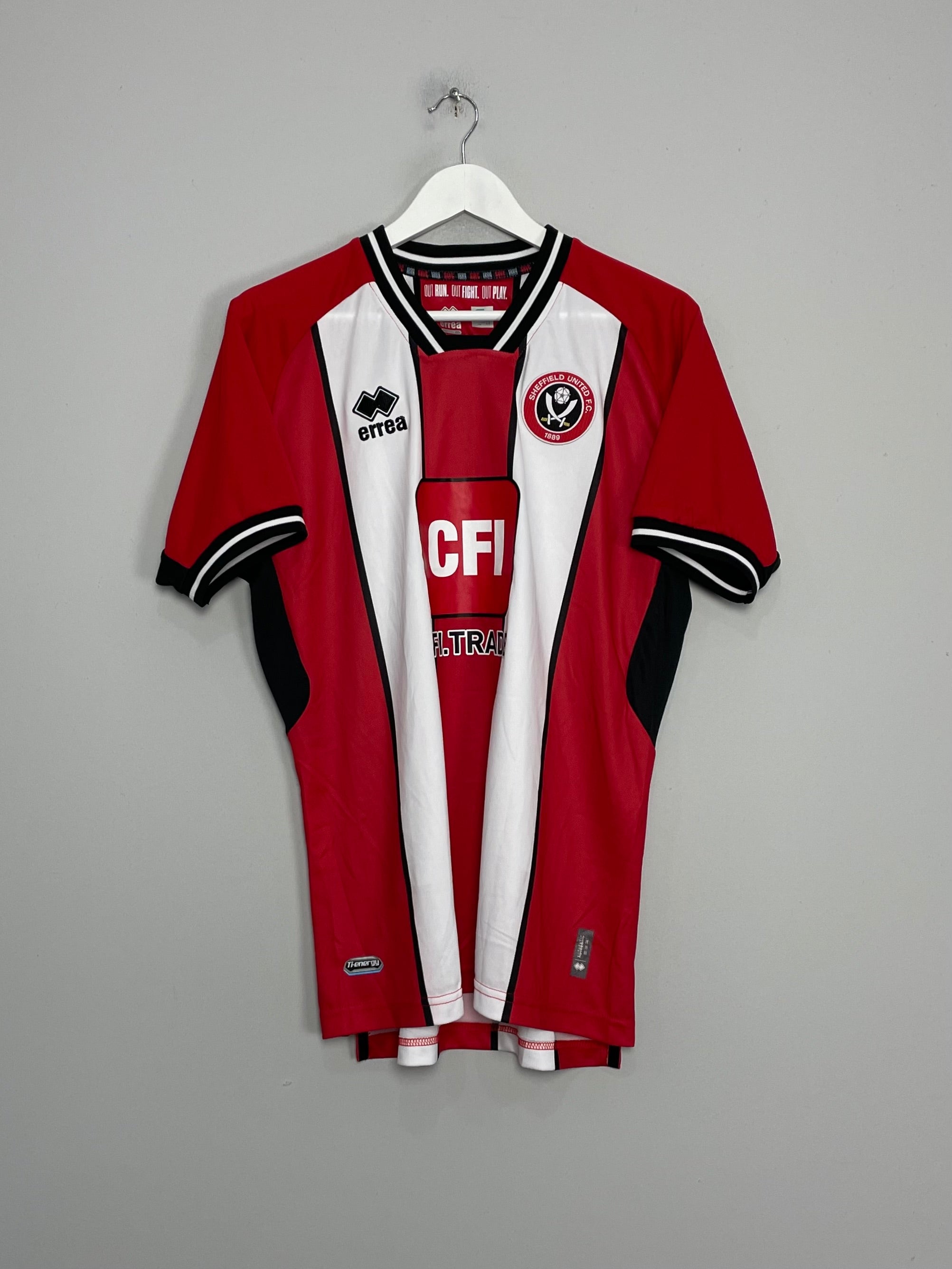 Shop 2023/24 SHEFFIELD UNITED HOME SHIRT (M) ERREA, classic football shirts, vintage football shirts & retro soccer jerseys at Cult Kits