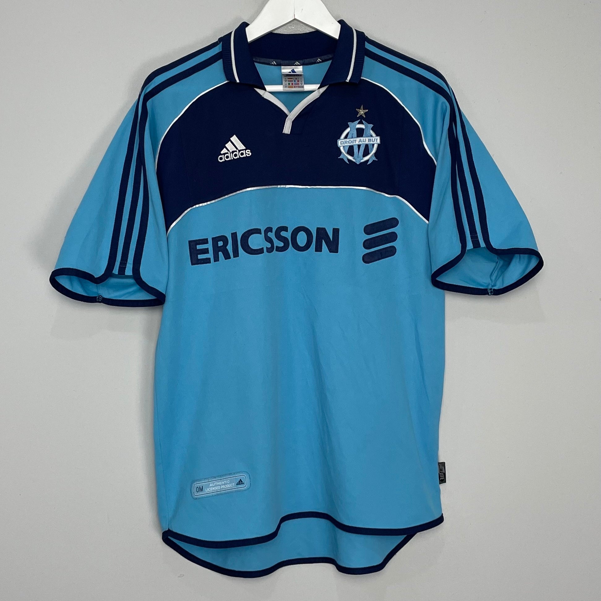 Shop 2000/01 MARSEILLE HOME SHIRT (M) ADIDAS, classic football shirts, vintage football shirts & retro soccer jerseys at Cult Kits