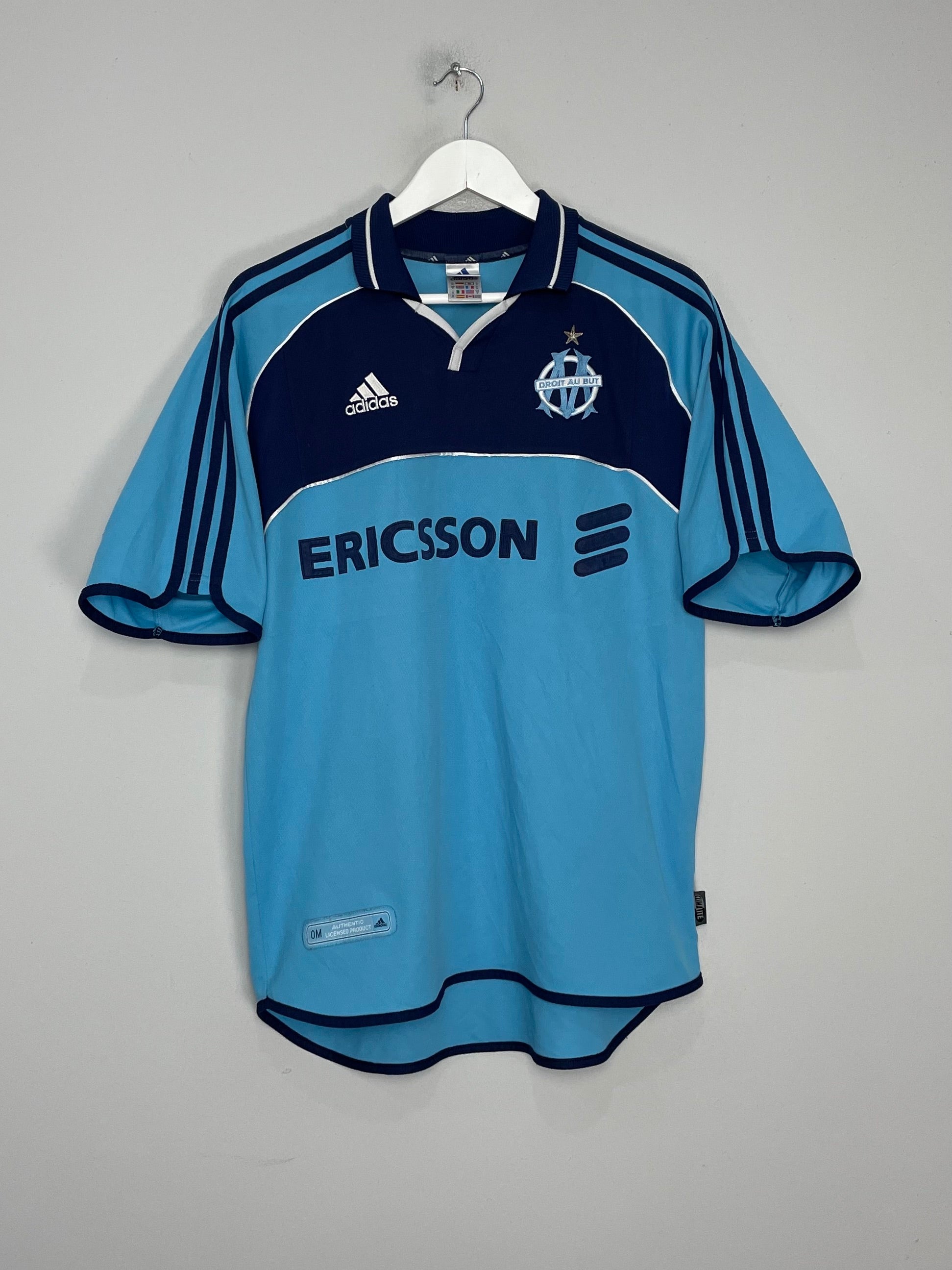 Shop 2000/01 MARSEILLE HOME SHIRT (M) ADIDAS, classic football shirts, vintage football shirts & retro soccer jerseys at Cult Kits